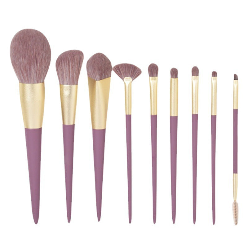 Cangzhou Little Purple Potato Makeup Brush Set Loose Powder Brush Eyeshadow Brush Foundation Brush Portable Beauty Brush Makeup Tools