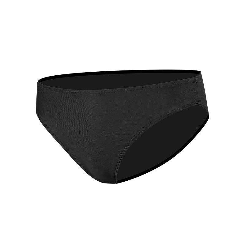 Men's Long-leg Swimming Trunks Large Size Snorkeling Swimsuit Diving Surfing Pure Black Quick-drying Trunks Women's Swimming Trunks Swimsuit