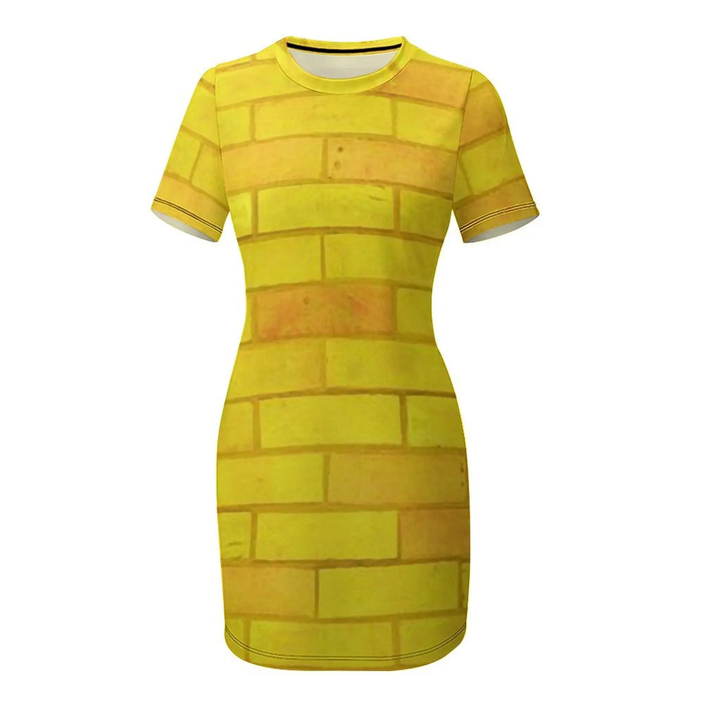 Yellow Brick Road Short Sleeved Dress women's summer dresses 2025 Women's dress Dress