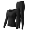 Women's Warm Set, Ultra Thin Warm Underwear, Women's High Elasticity Autumn Clothes, Warm Skincare Clothes, Bottom Shirt
