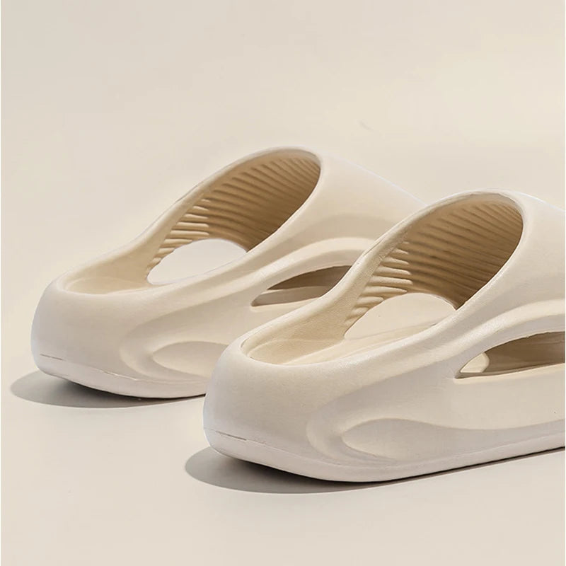 Shevalues EVA Women's Summer Slippers Open Toe Leisure Sandals Non-Slip Platform Home Slides Outdoor Lightweight Sport Slippers