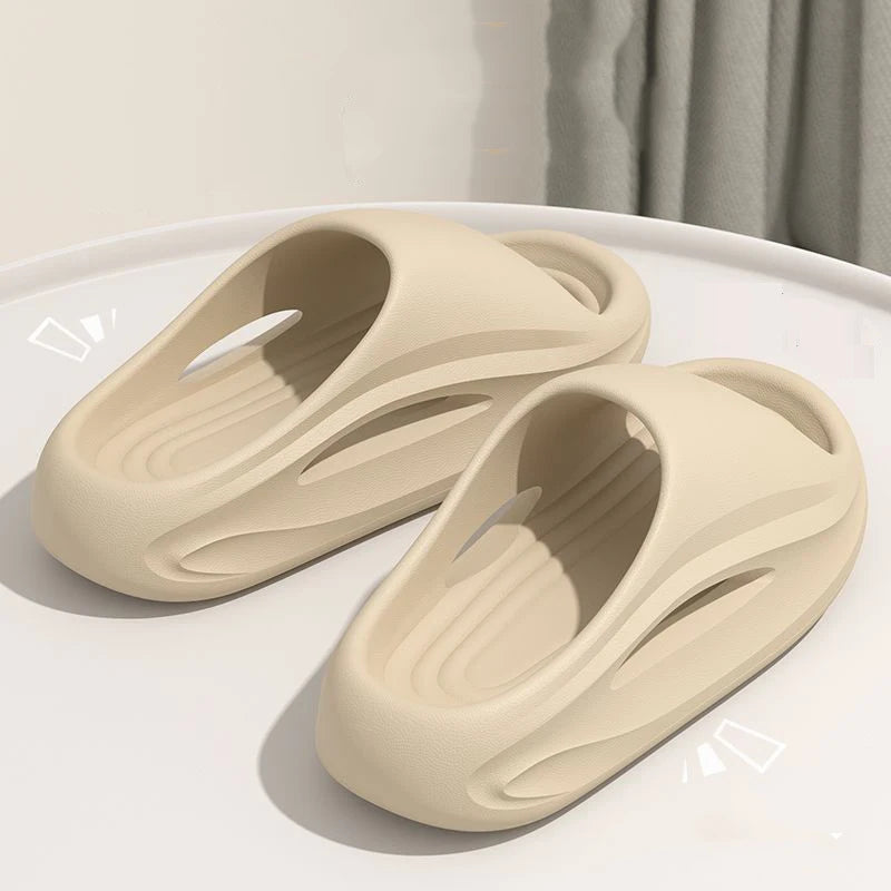 Shevalues EVA Women's Summer Slippers Open Toe Leisure Sandals Non-Slip Platform Home Slides Outdoor Lightweight Sport Slippers
