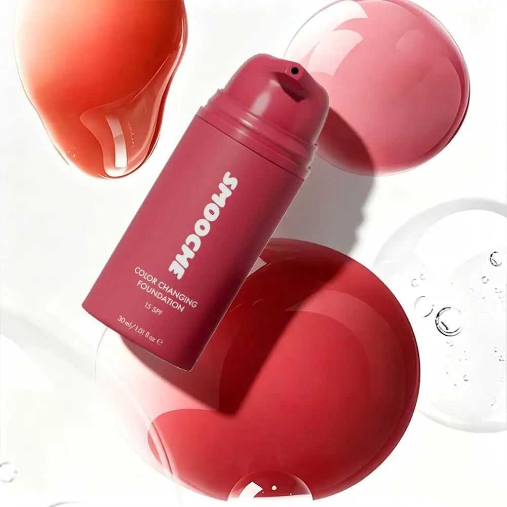 Natural Glow Color Changing Foundation Lightweight Formula Brightens Dull Skin And Acts As Daily Flawless Makeup Base