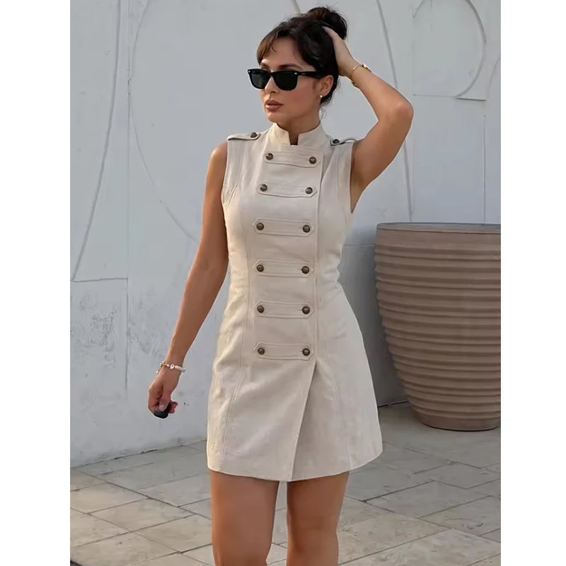 Summer New Dress Women's 2026 New Fashion Slim Mini Elegant Women's Summer Dresses Street Chic Youth Holiday Dress