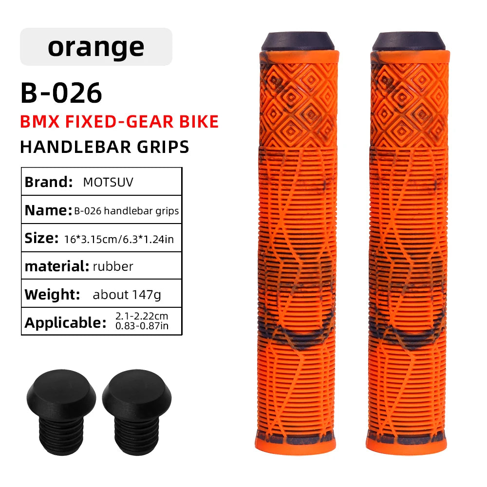 MOTSUV 1 Pairs Rubber Bicycle Handlebar Grips Lengthening Soft Non-Slip160mm Lengthening MTB Bike Bar Cuffs Cycling Parts