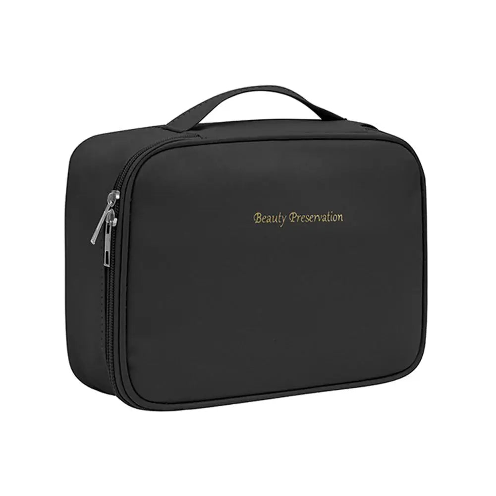 Women's Cosmetic Bag Makeup Bag Double Layer Large Capacity Luxury Cosmetics Organizer Travel Essentials Women's Cosmetic Bag