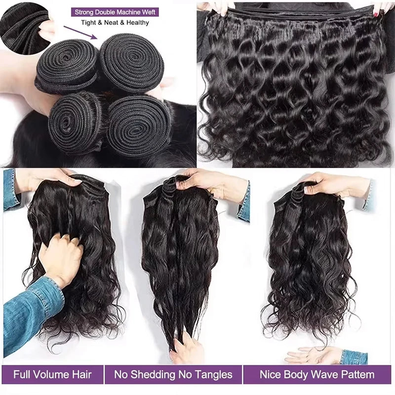 12A Knotless Pre Separated Body Wave Feather Crochet Human Hair Real Hair Extensions For Braiding Twist Feather Line For Women