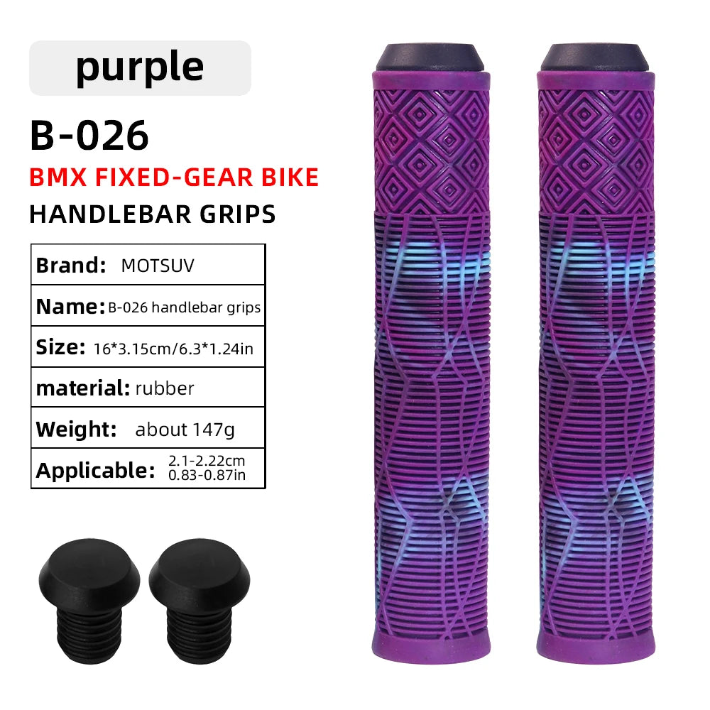 MOTSUV 1 Pairs Rubber Bicycle Handlebar Grips Lengthening Soft Non-Slip160mm Lengthening MTB Bike Bar Cuffs Cycling Parts
