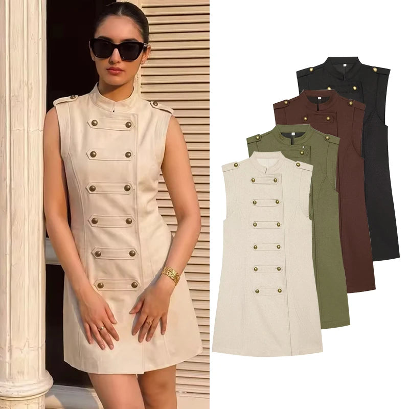 Summer New Dress Women's 2026 New Fashion Slim Mini Elegant Women's Summer Dresses Street Chic Youth Holiday Dress