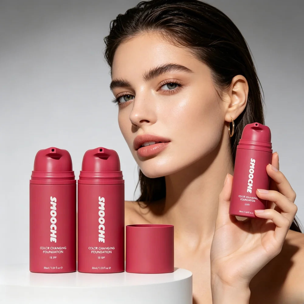 Natural Glow Color Changing Foundation Lightweight Formula Brightens Dull Skin And Acts As Daily Flawless Makeup Base