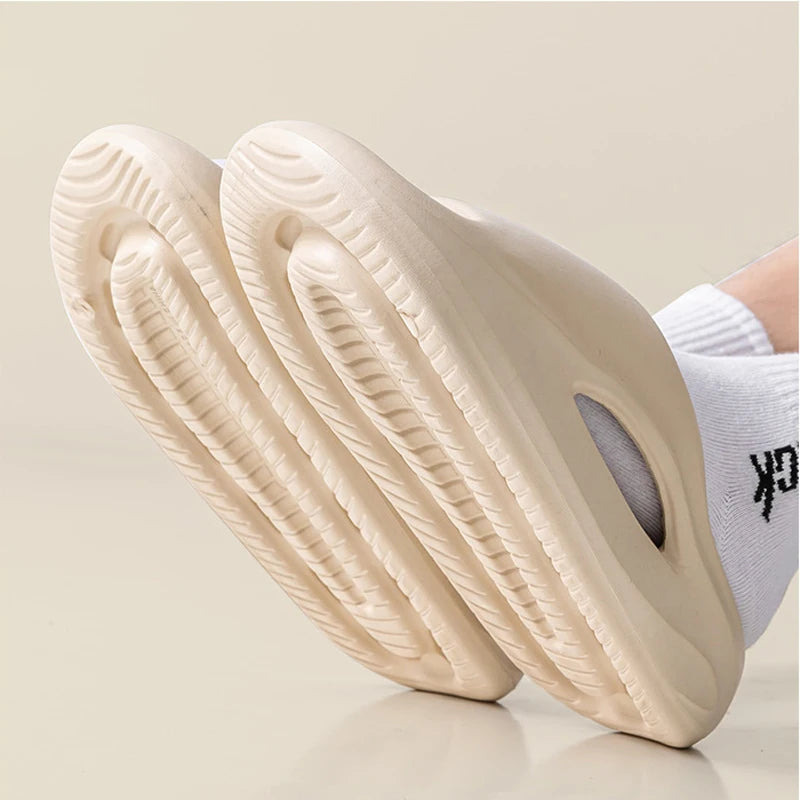 Shevalues EVA Women's Summer Slippers Open Toe Leisure Sandals Non-Slip Platform Home Slides Outdoor Lightweight Sport Slippers